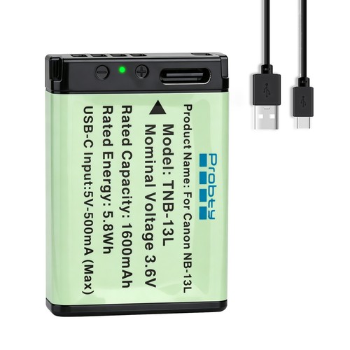 13l batteria usb - nb-13l,